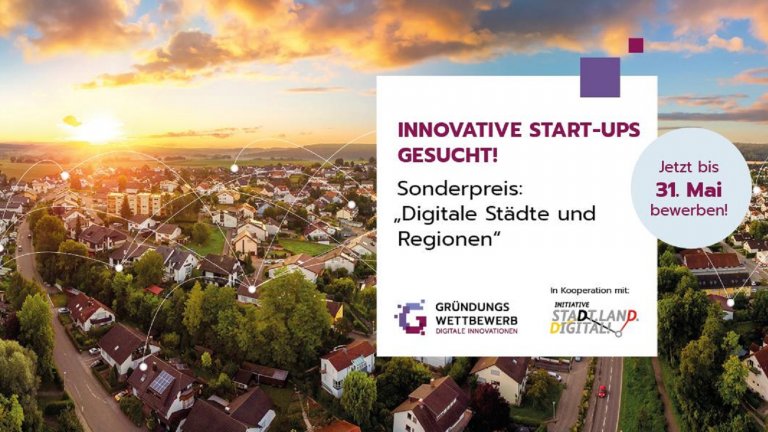 ein Dorf mit Sonnenaufgang