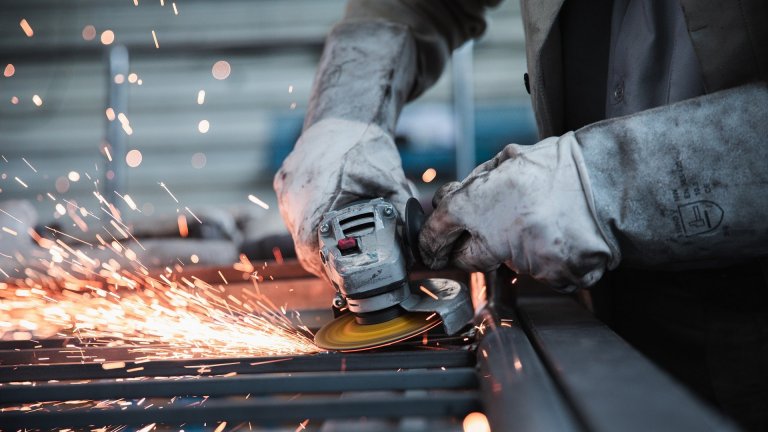 Schweißer bei der Arbeit