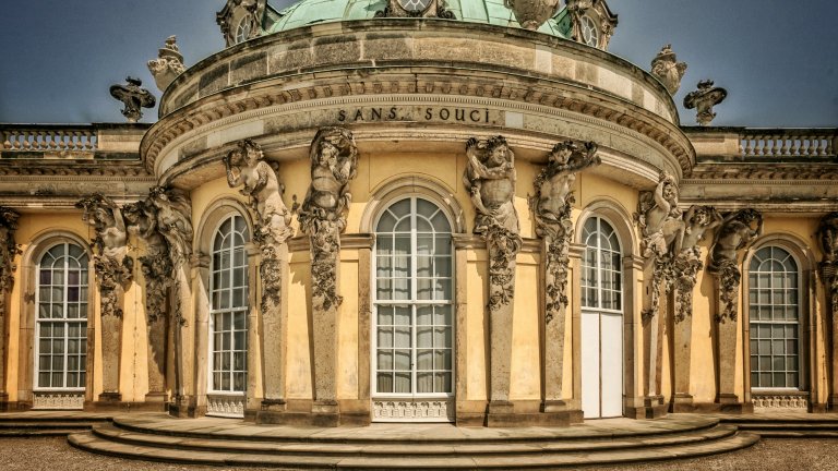 Blick auf das Schloss Sanssouci