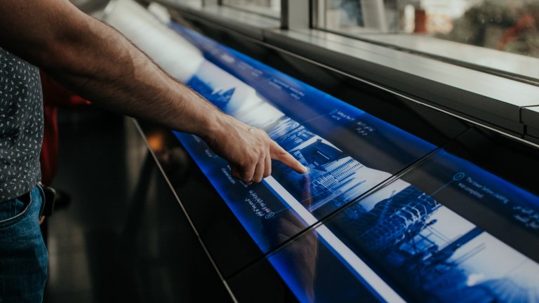 Touchscreen Baustelle