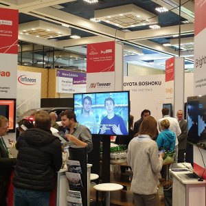 Blick auf den von Berlin Partner organisierten Gemeinschaftsstand
