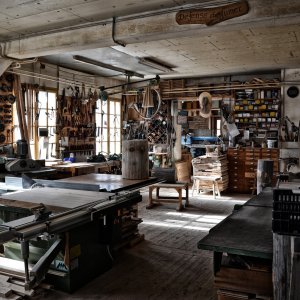 Blick in einer Werkstatt
