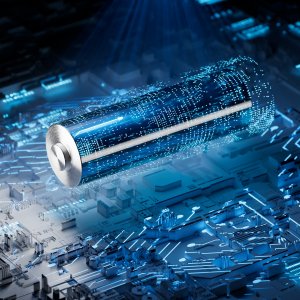 Lithium-Batterie auf Platine